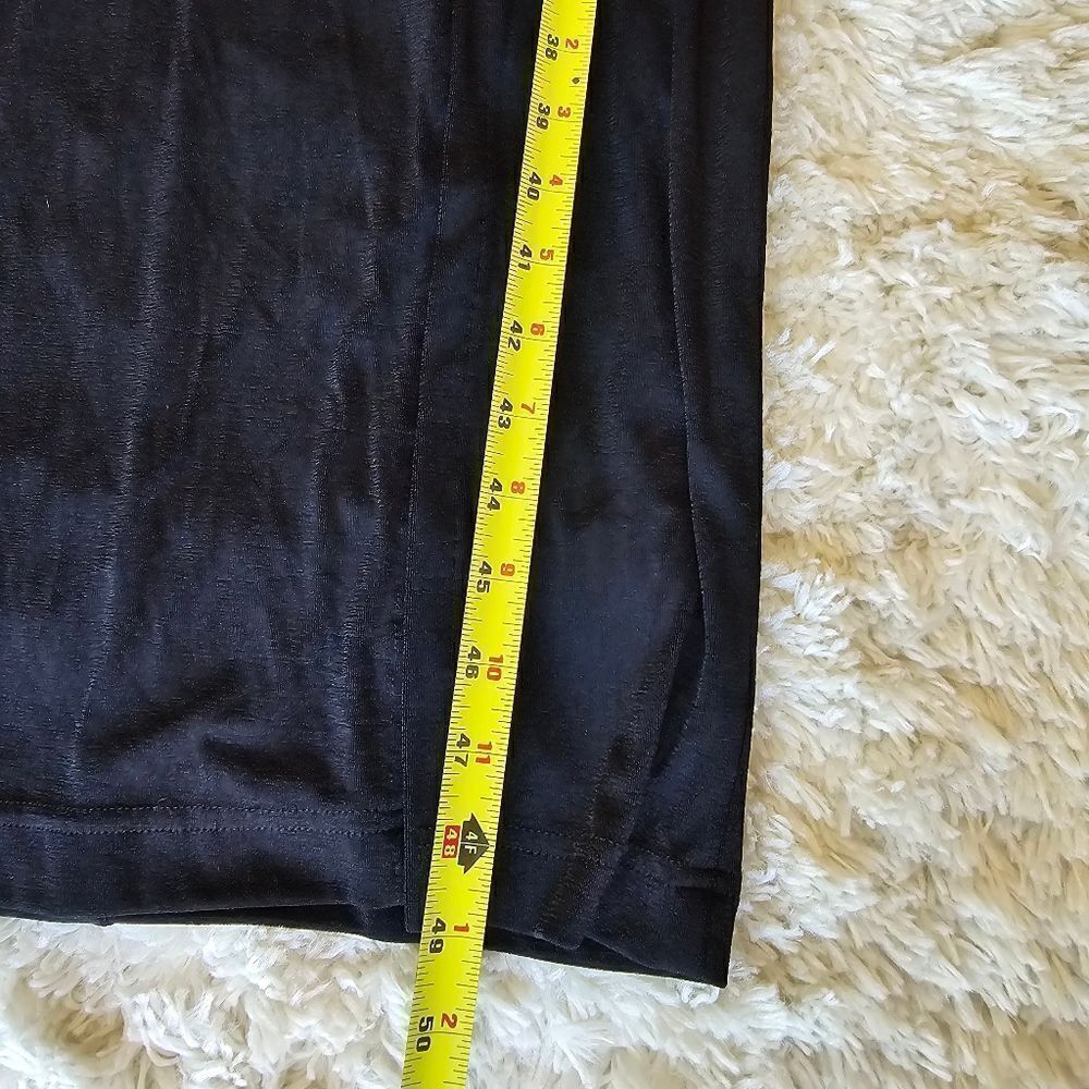 Vintage TOWER Women's Maxi Dress Black Size Medium Y2K Made in USA 90s Gothic - Picture 10 of 10